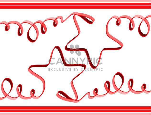 Vector background with ribbon stars on white background - Kostenloses vector #126301