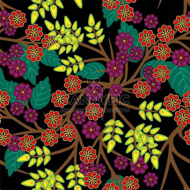 Vector floral background with colorful flowers - vector gratuit #126321 