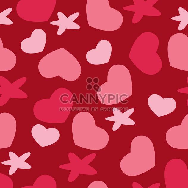 Valentine's day greeting card background with hearts - vector gratuit #126771 