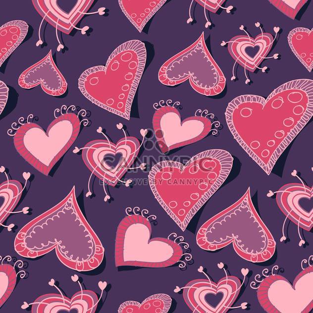 Vector background with hearts for valentine card - vector gratuit #126931 