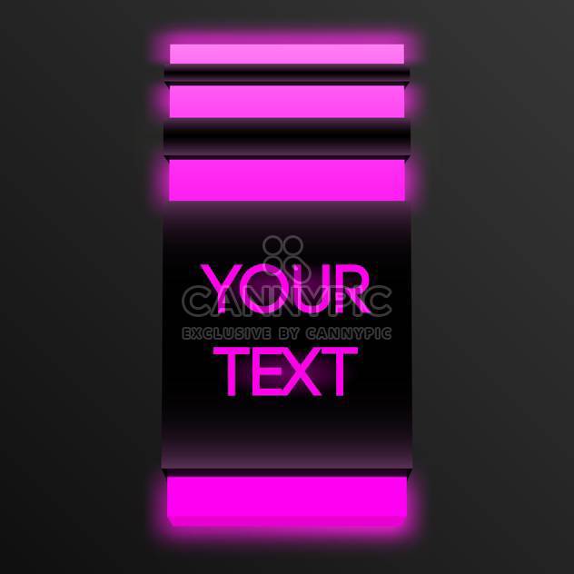 Vector glowing button with text place - vector gratuit #127221 