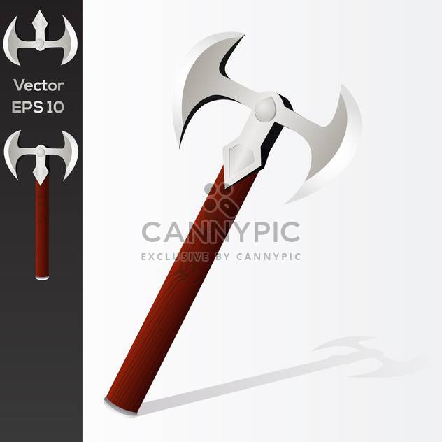 Vector illustration of battle axe - vector gratuit #128621 