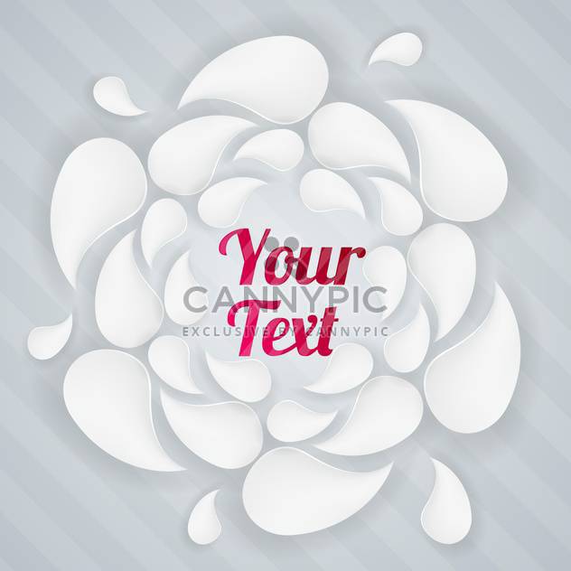 Vector background with white drops and sample text - vector #128731 gratis