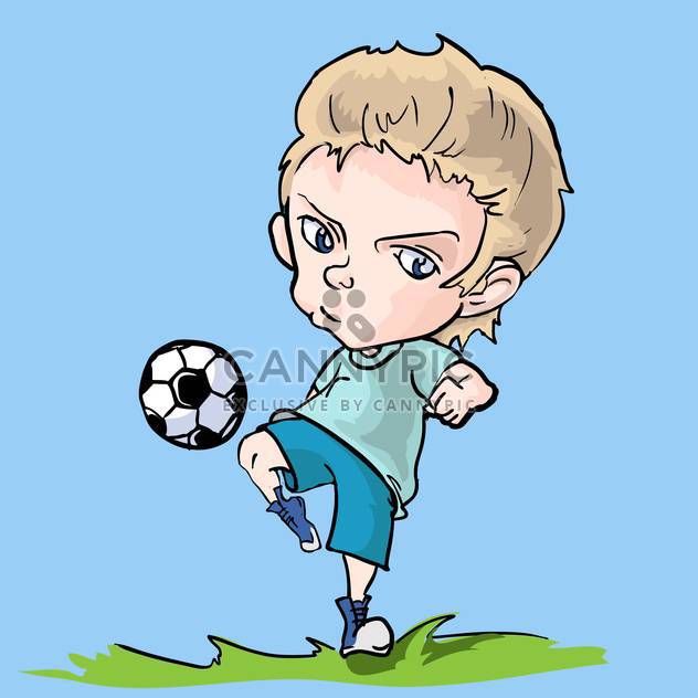 little vector soccer player - Free vector #129261