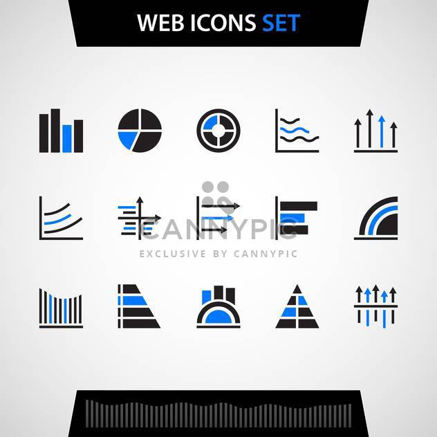 Finance and business web icons set - vector #129931 gratis