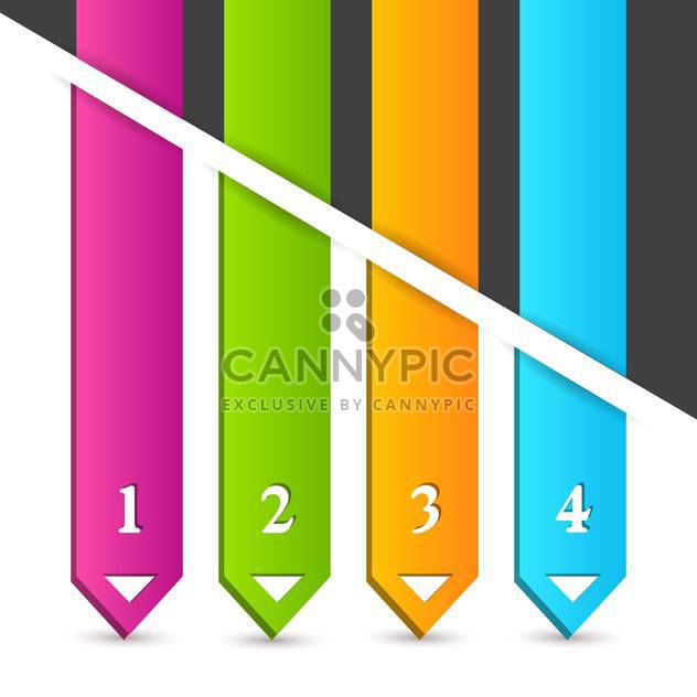 vector illustration of colorful arrows - Free vector #130661