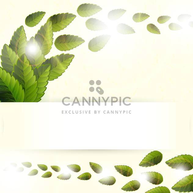 Green leaves texture vector illustration - Free vector #131191
