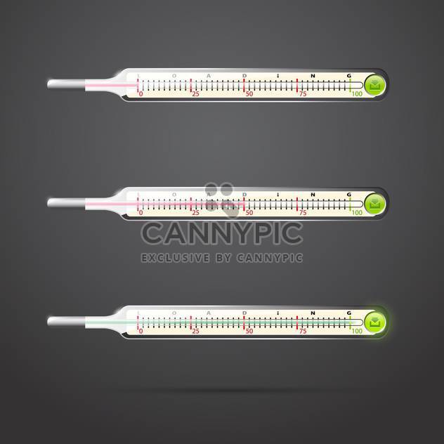 Traditional medical thermometer vector illustration - Free vector #131211
