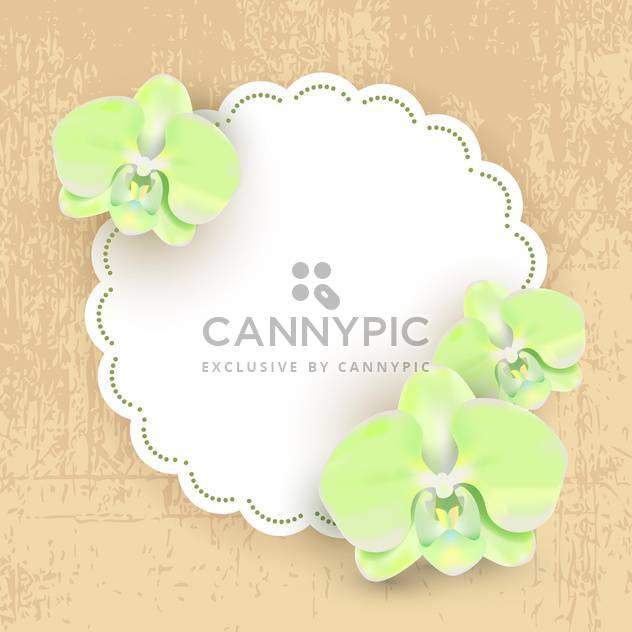 Vector illustration with floral frame - Free vector #131561