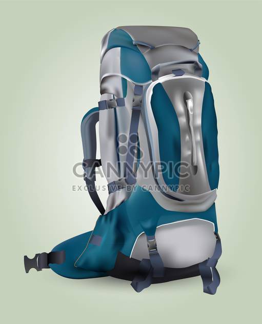 Vector illustration of a tourist backpack - vector #131731 gratis