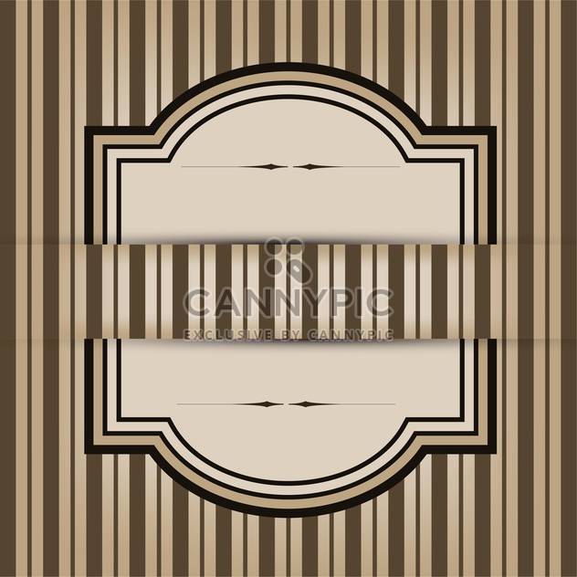 Vintage frame with seamless pattern background - vector gratuit #132121 