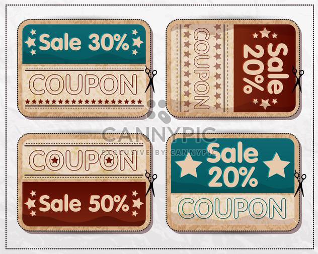 retro vintage badges and labels - Free vector #132941