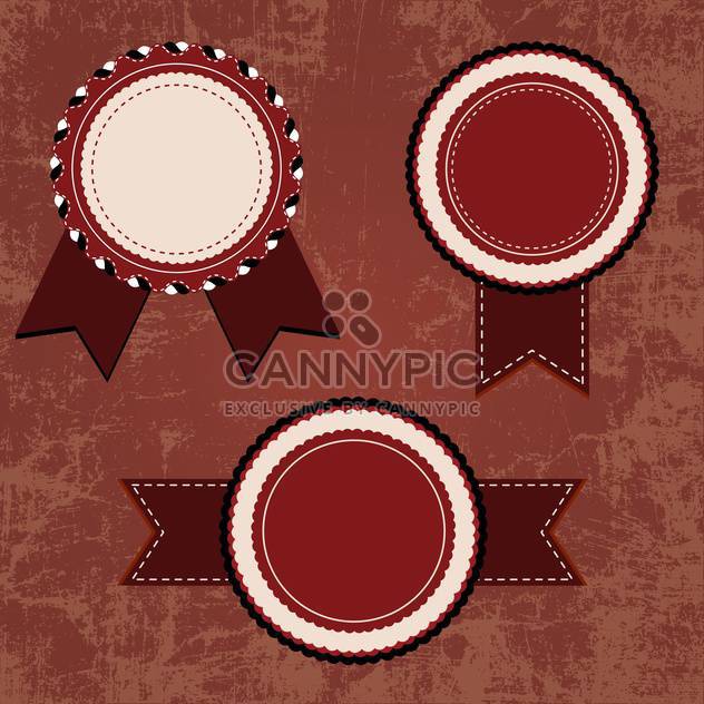 vintage design emblems set - vector #134271 gratis