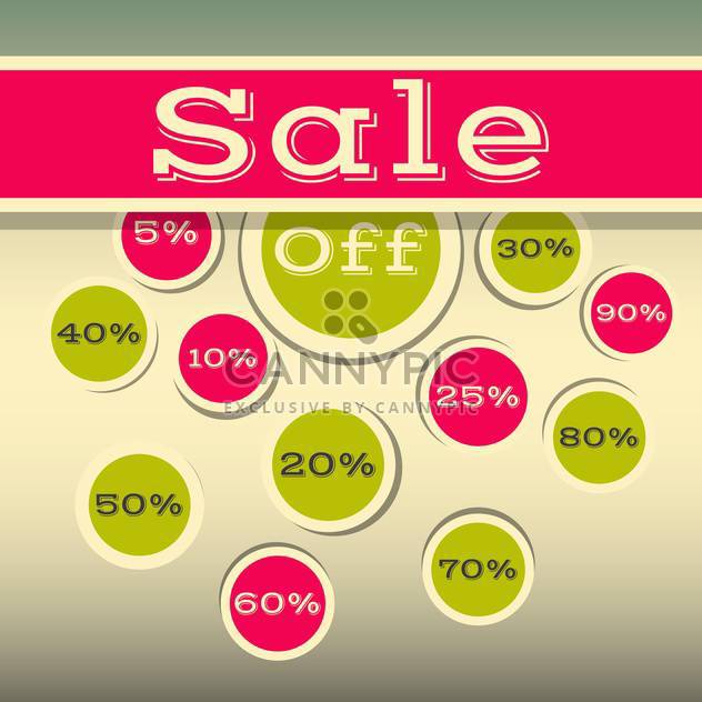 high quality sale labels and signs - vector gratuit #134421 