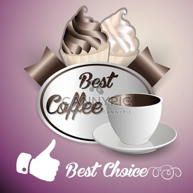 background of coffee and ice cream - vector #134601 gratis