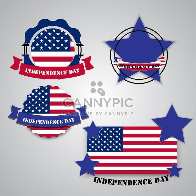 american independence day poster - бесплатный vector #134631