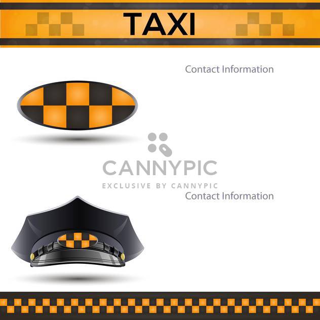 racing background with taxi cab template - Free vector #134761