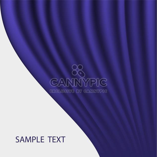 blue abstract curtain vector background - vector #134851 gratis