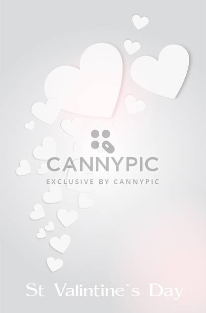 background with valentine's day hearts - vector gratuit #134911 