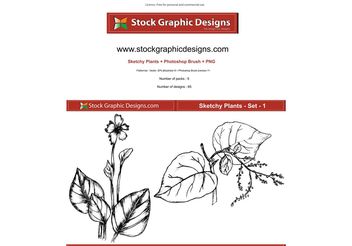 Sketchy Plants - бесплатный vector #139361
