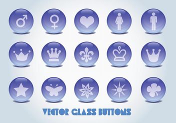 Vector Glass Buttons - Free vector #139821