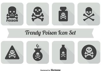 Poison Icon Set - Free vector #141181