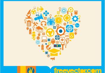 Vector Icons Heart - бесплатный vector #142121