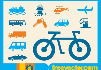Transport Icons - vector gratuit #142131 