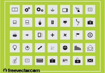 Square Icons Graphics - Free vector #142251