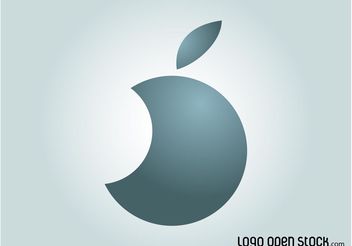 Circle Apple Logo - vector gratuit #142521 