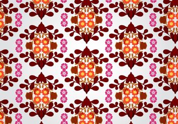 Seamless Floral Pattern Vector - Free vector #143491