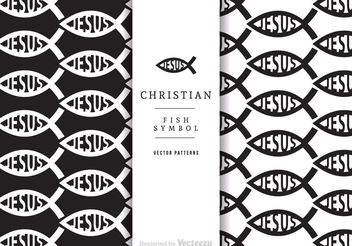 Free Christian Fish Vector Patterns - бесплатный vector #143741