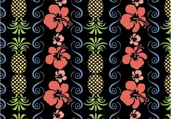Tropical Pattern Vector - Free vector #144011