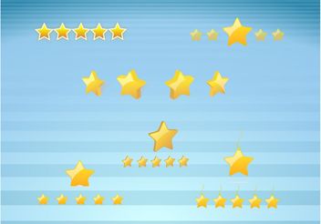 Gold Star Icons - Free vector #144771