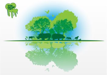 African Nature Vector - Free vector #145891