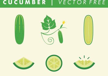 Vector Free Cucumbers - Free vector #146911