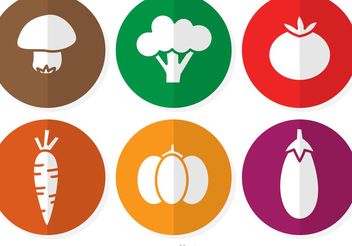 Vegetable Vector Icons - Free vector #147321