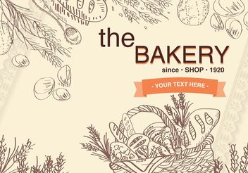 Old Basket Bakery Background - vector gratuit #147601 
