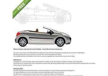 Convertible. Cabriolet Car. - vector gratuit #148601 