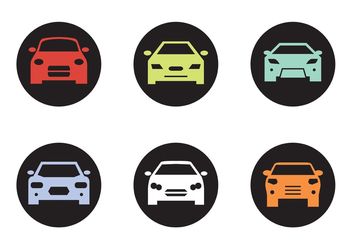 Black Car Front Silhouettes - Kostenloses vector #149151