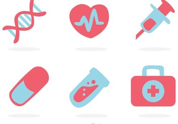 Medical Flat Icons Vector - Free vector #150171
