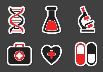 Set Of Medical Icons Vector - Free vector #150211