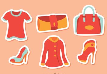 Girl Fashion Vectors Pack 3 - Free vector #150551