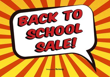 Comic Style Back to School Illustration - Free vector #150661