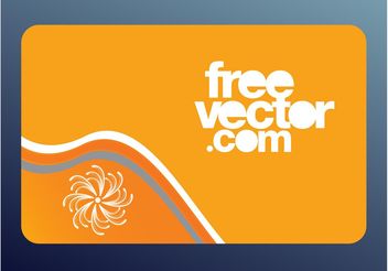 Orange Vector Card - vector gratuit #151601 