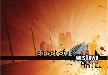 Street Style West Town - бесплатный vector #151991