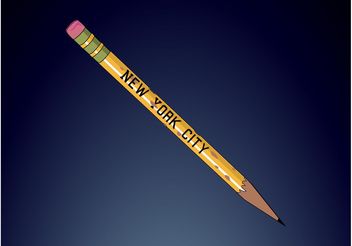 NYC Pencil - vector gratuit #152031 