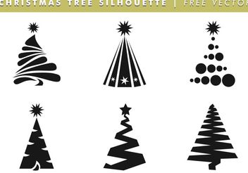 Christmas Tree Silhouettes Free Vector - vector #153391 gratis