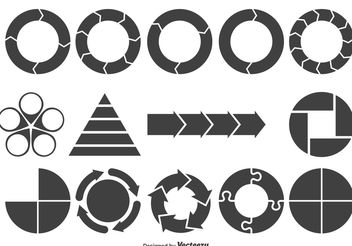 Assorted Chart Shapes - Free vector #154021