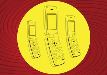 Cell Phone Outline Trace - vector #154101 gratis